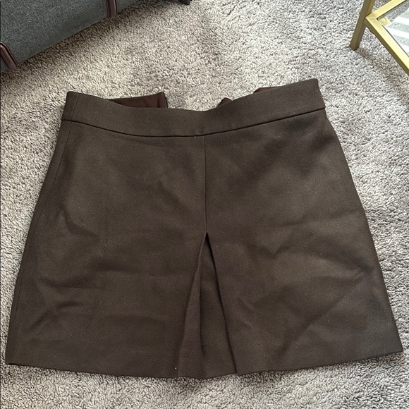 J. Crew Brown Mini Skirt - Picture 1 of 3
